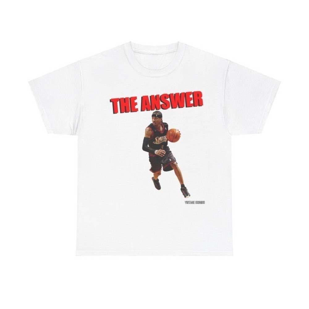 The AnswerIverson Heavy Cotton Tee Retro Graphics Unisex Shirt